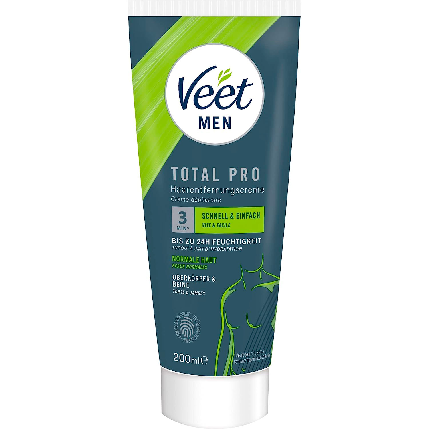 Veet Men Haarentfernungscreme Total Pro 200 ml.