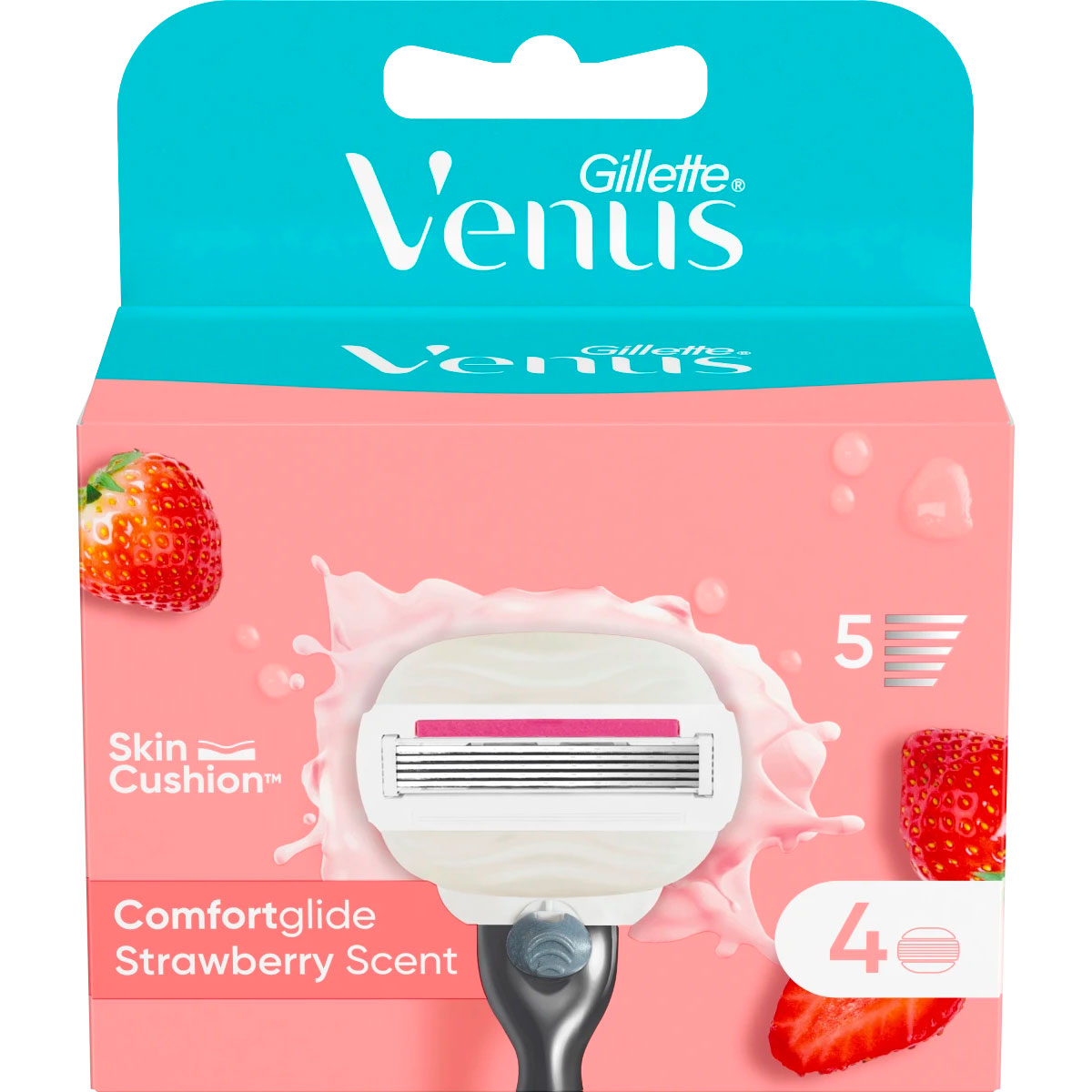 Gillette Venus Comfortglide Rasierklinge Strawberry 4 Stk.