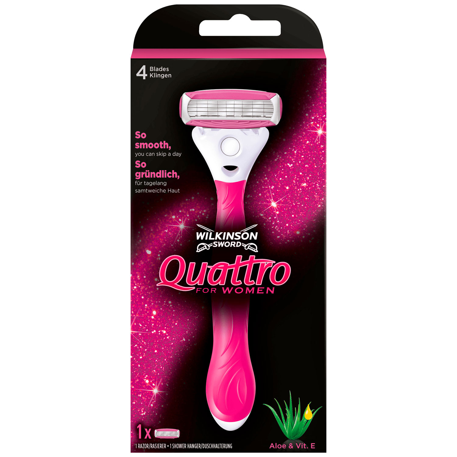 Wilkinson Quattro Damenrasierer Pink