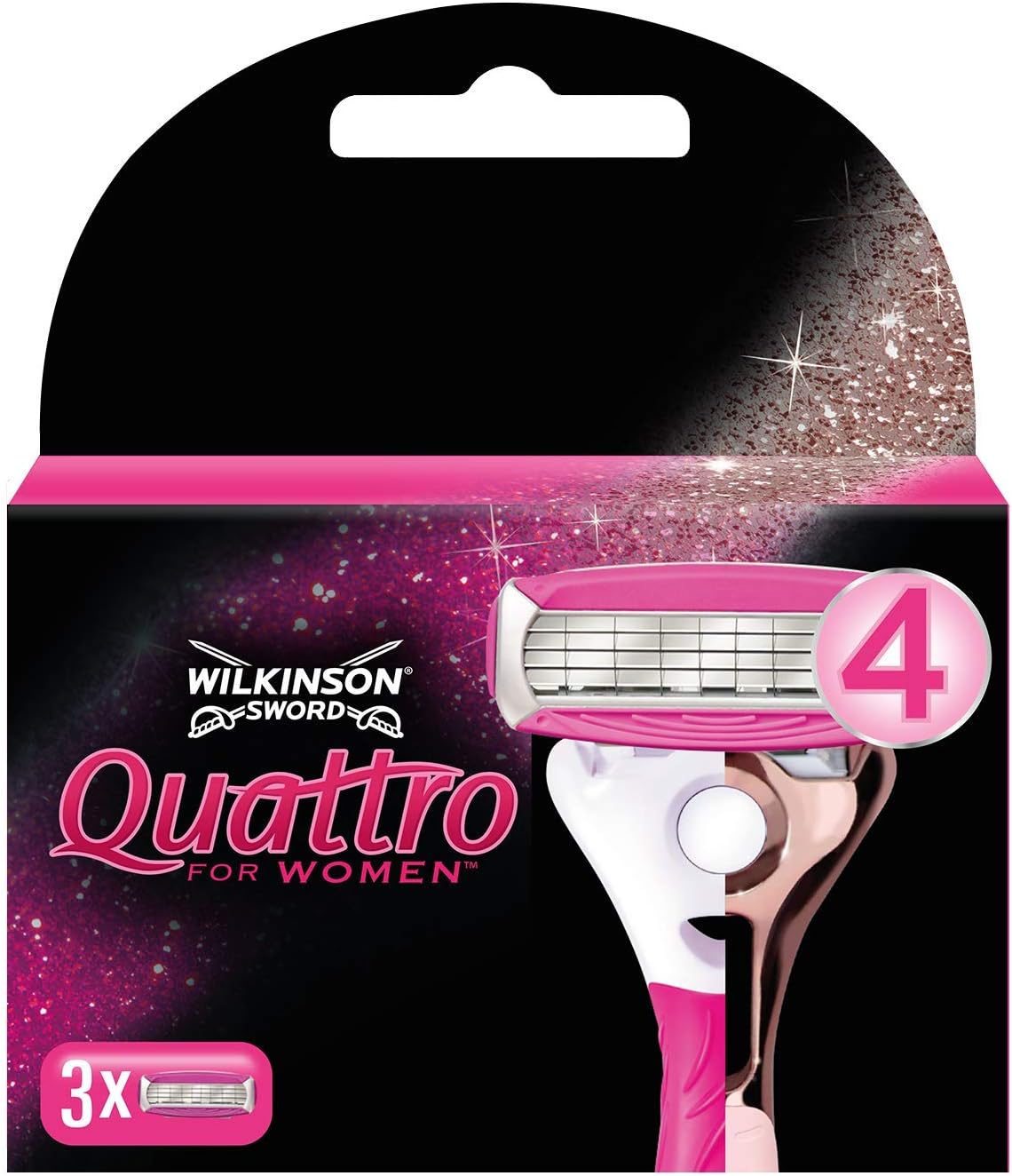 Wilkinson Quattro Damen Rasierklingen Sensitive 3 Stk.