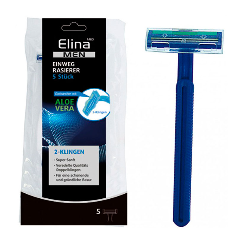 Einwegschaber Elina Aloe Vera 5 Stk.