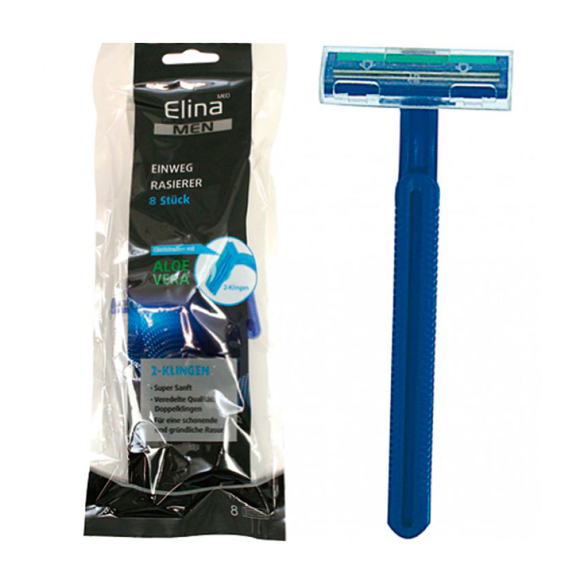 Einwegschaber Aloe Vera Elina Men 8 Stk.