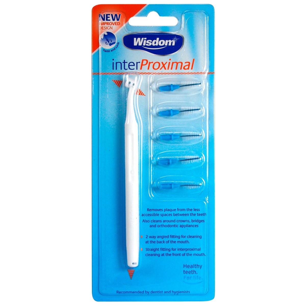 Wisdom InterProximal Interproximalbürstengriff + 5 Nachfüllpackungen