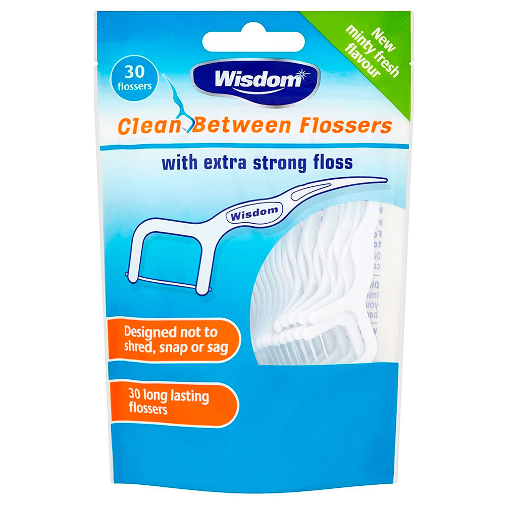 Zahnseide ohne PFAS Wisdom Flossers Extra Strong 30 pcs